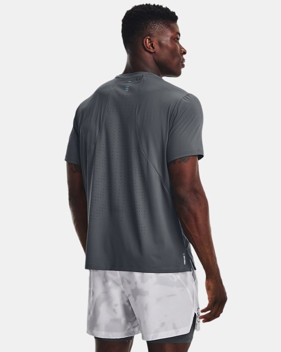 남성 UA 아이소-칠 런 레이저 티셔츠 in Gray image number 1